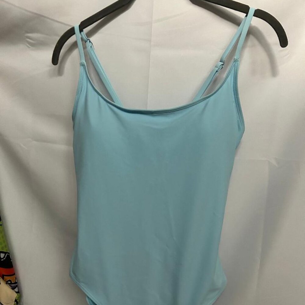 One Piece Swimsuit Womens Medium Light Blue Unbranded